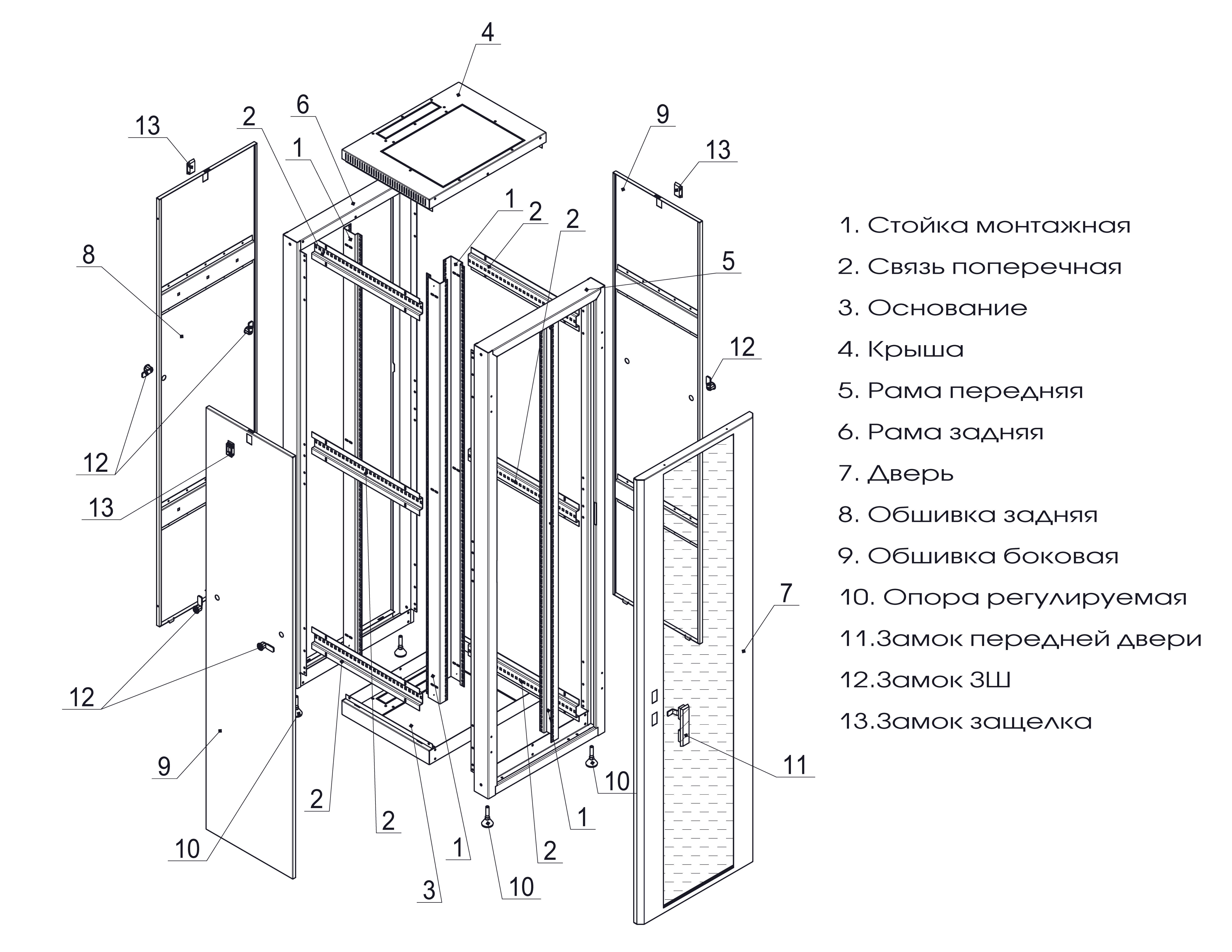 Сборка шкафа напольного