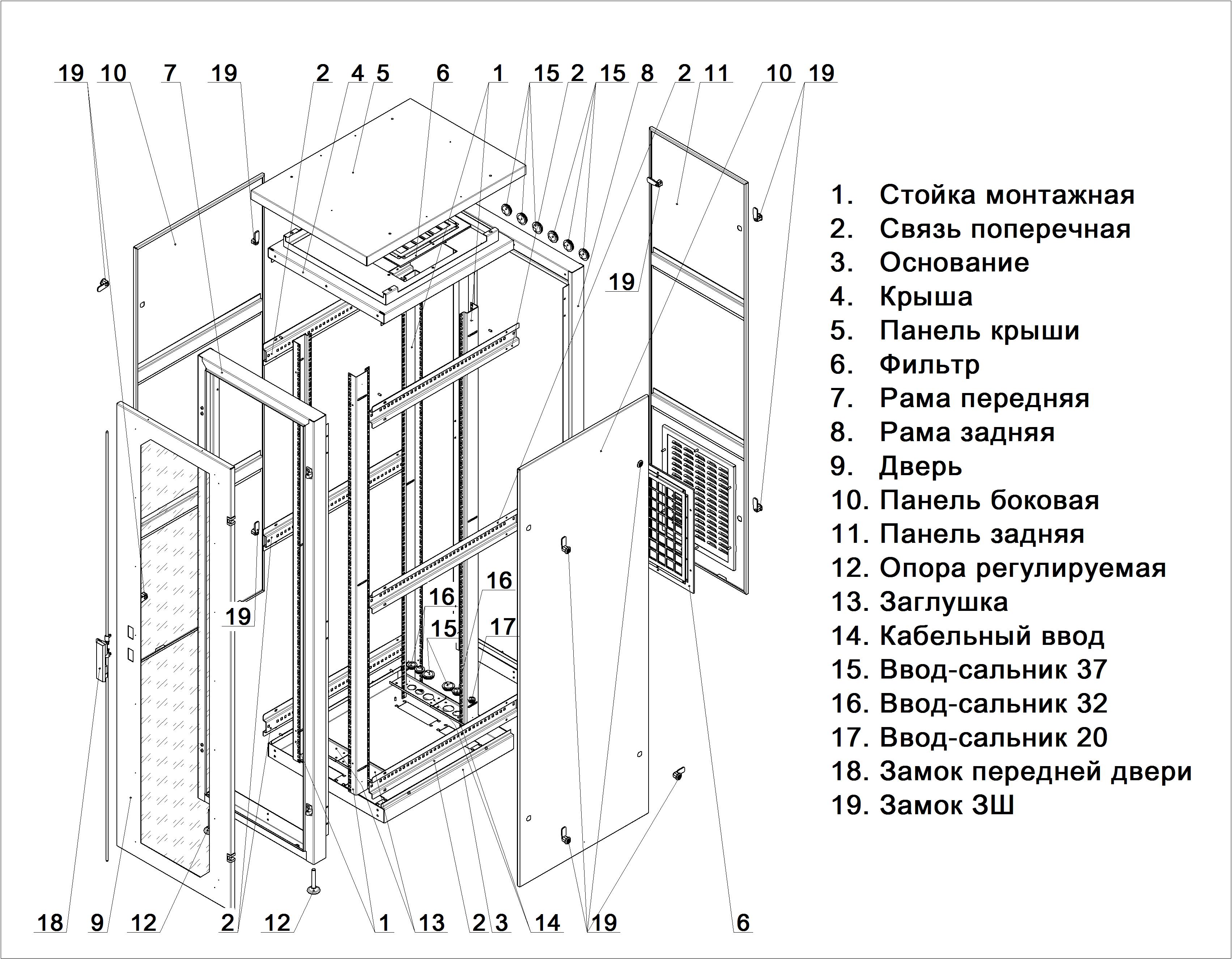 Сборка шкафа напольного