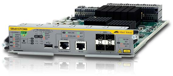 Новый контроллер AT-SBx81CFC960 для шассийных коммутаторов серии SBx8100 Новый контроллер AT-SBx81CFC960 для шассийных коммутаторов серии SBx8100
