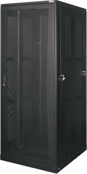 Серверный шкаф 19, 42U, перфорированные дверь и стенки, Ш800хВ2101хГ1000мм, в разобранном виде, черн