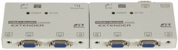 EVA214 Удлинитель REXTRON VGA+Audio, D-Sub, до 1280х1024, UTP Кат.5e до 150м