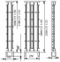 Стойка универсальная 1-рядная СУ1/20-С1-СК 740пар LSA-PROFIL