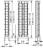 Стойка универсальная 1-рядная СУ1/20-С1-СК 740пар LSA-PROFIL